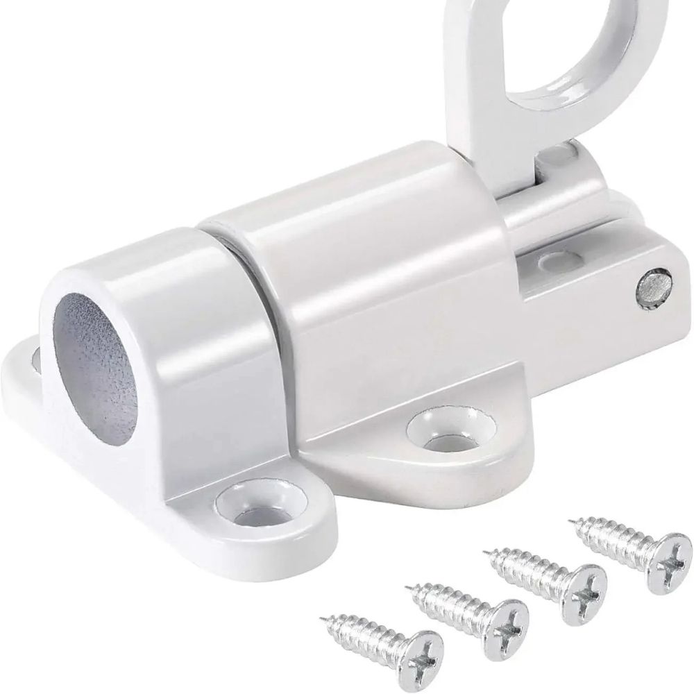 SecureSlide Automatic Spring Barrel Bolt Door And Window Latch 4