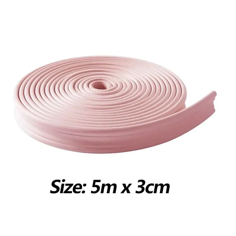 FlexEdge Self Adhesive Wall Trim Strip 5M Soft Skirting And Tile Edge Molding 4