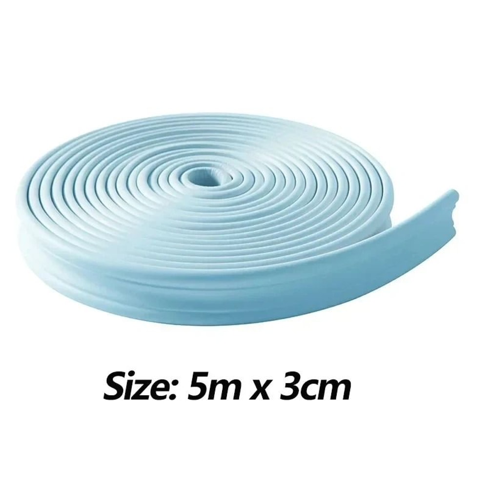 FlexEdge Self Adhesive Wall Trim Strip 5M Soft Skirting And Tile Edge Molding 3