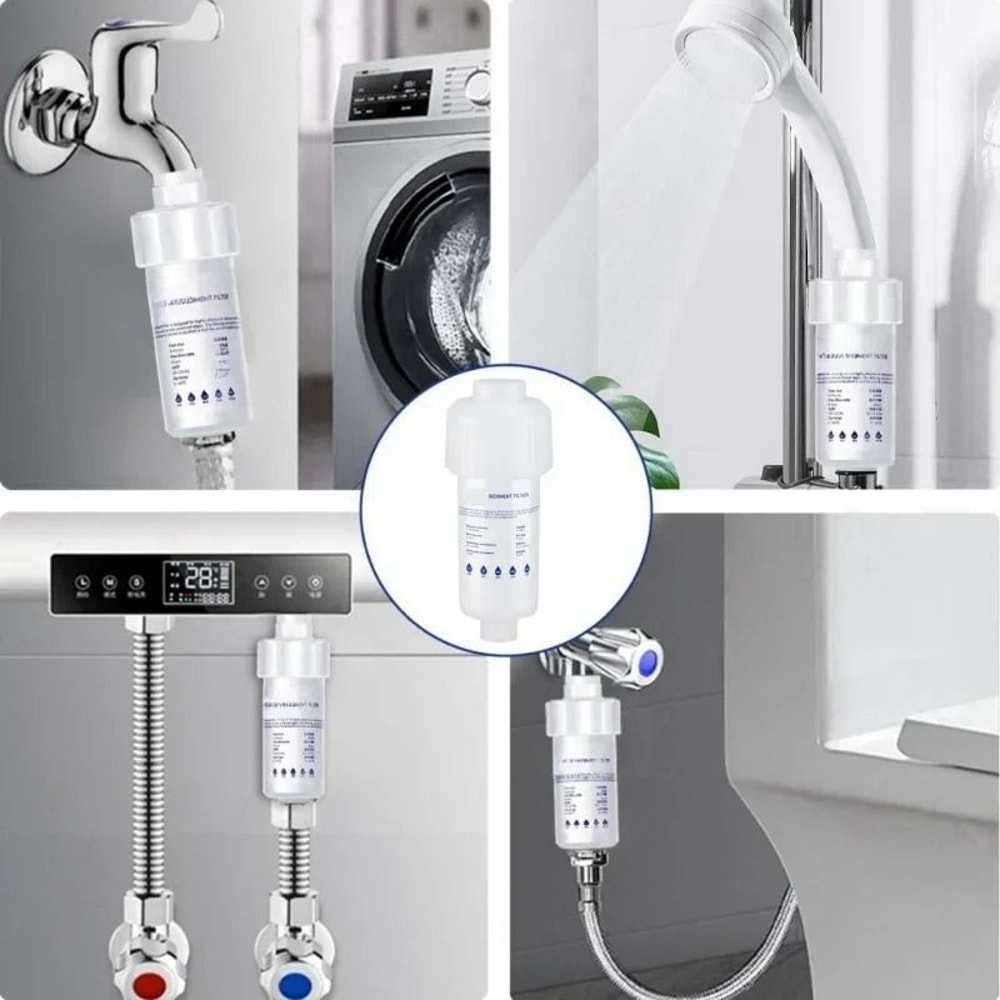 PureFlow 5 Inch Sediment Water Pre Filter For Washing Machine And Shower 6