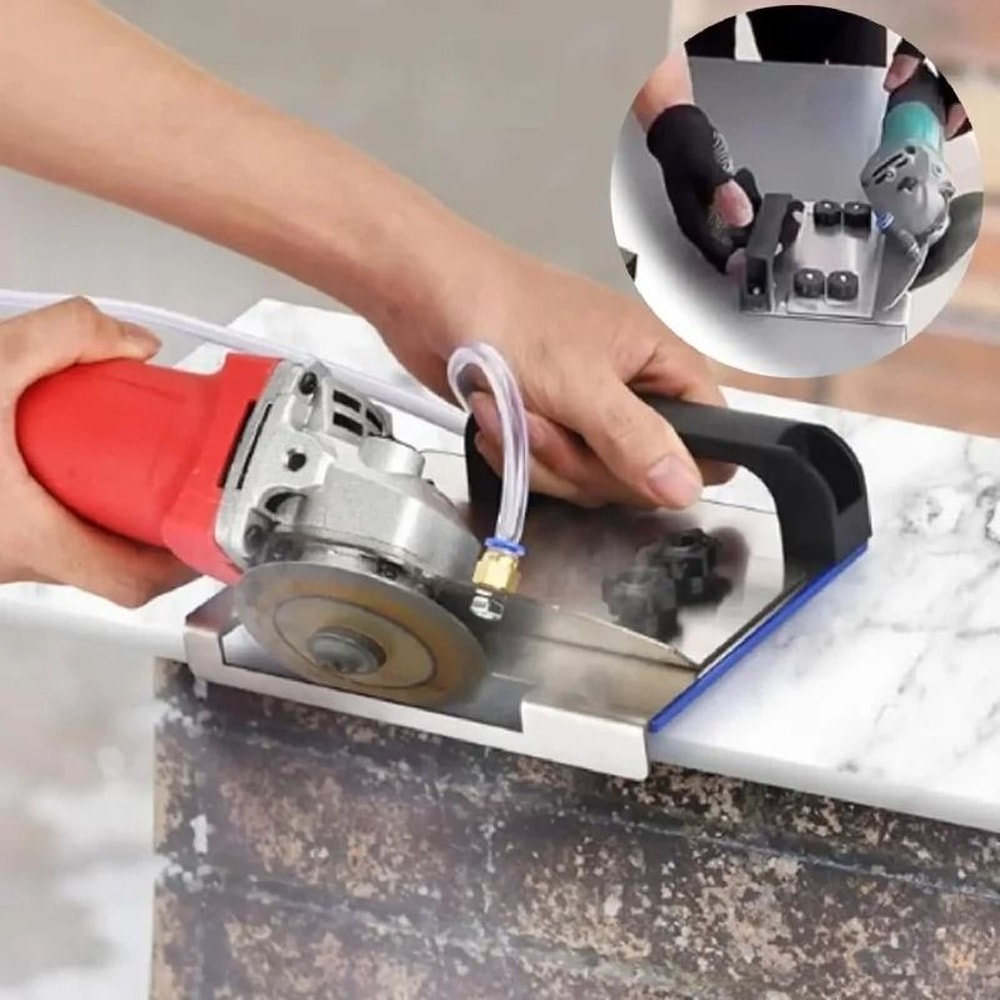 ProEdge Angle Grinder Stand For 45 Degree Tile Chamfer Cutting 2