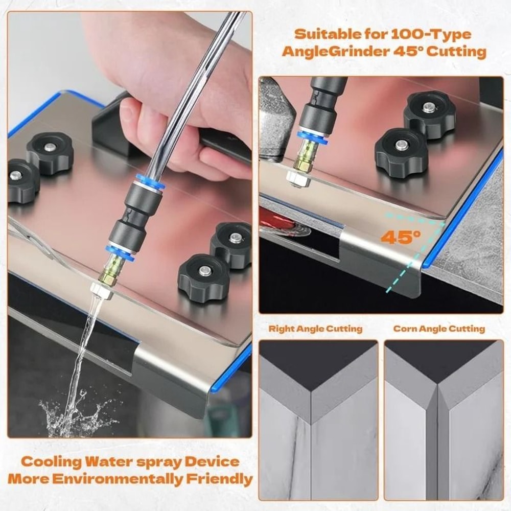 ProEdge Angle Grinder Stand For 45 Degree Tile Chamfer Cutting 3