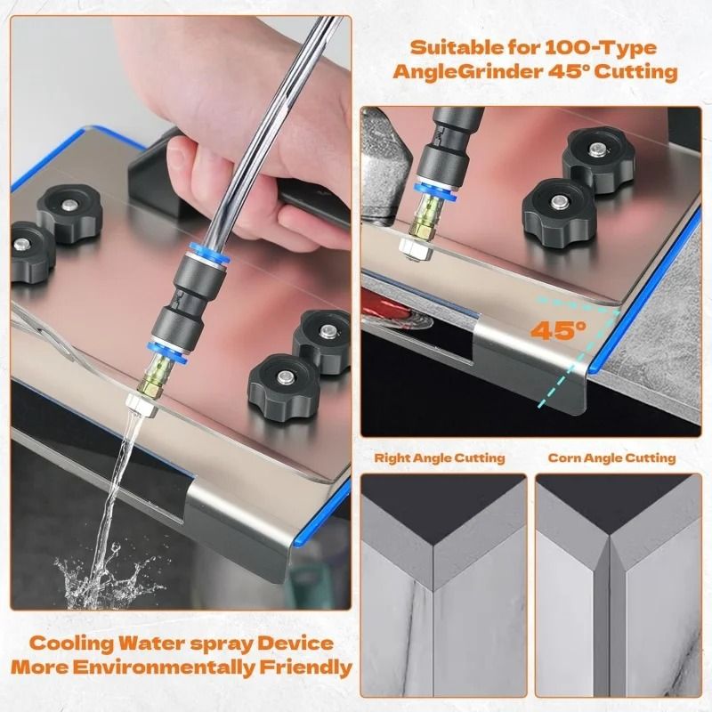 ProEdge Angle Grinder Stand For 45 Degree Tile Chamfer Cutting 3