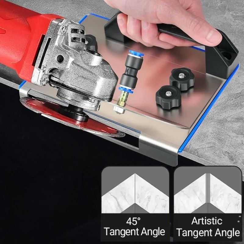 ProEdge Angle Grinder Stand For 45 Degree Tile Chamfer Cutting 5