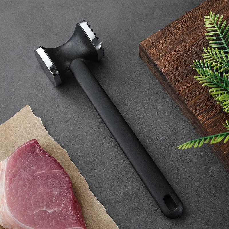 ProTender Double Sided Zinc Alloy Meat Hammer And Kitchen Mallet 1