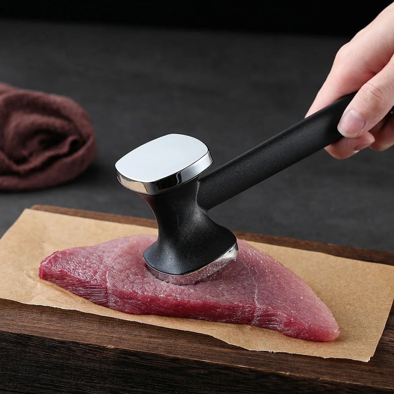 ProTender Double Sided Zinc Alloy Meat Hammer And Kitchen Mallet 6