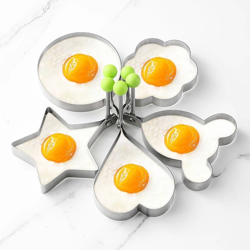 PerfectRound Stainless Steel Fried Egg Ring And Pancake Mold 6