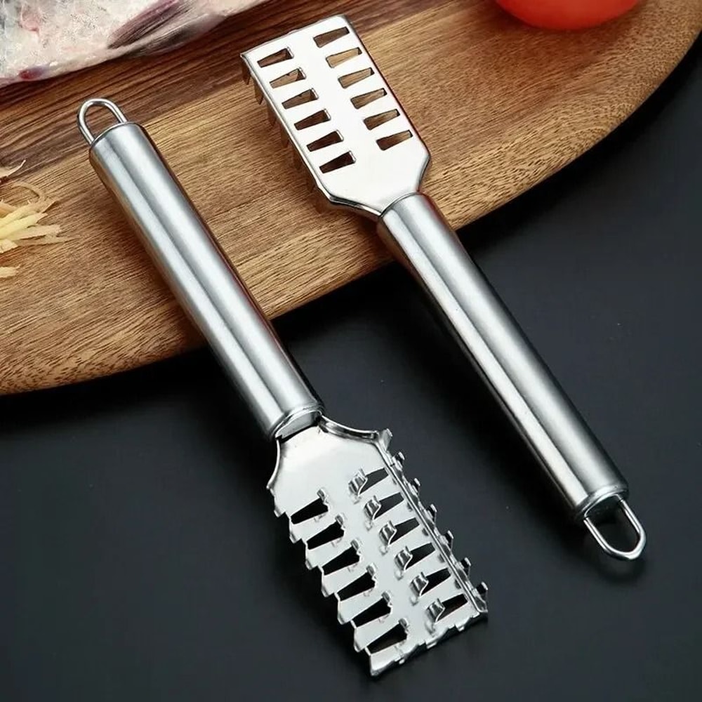 AquaClean Stainless Steel Fish Scale Scraper And Fillet Knife Tool 5