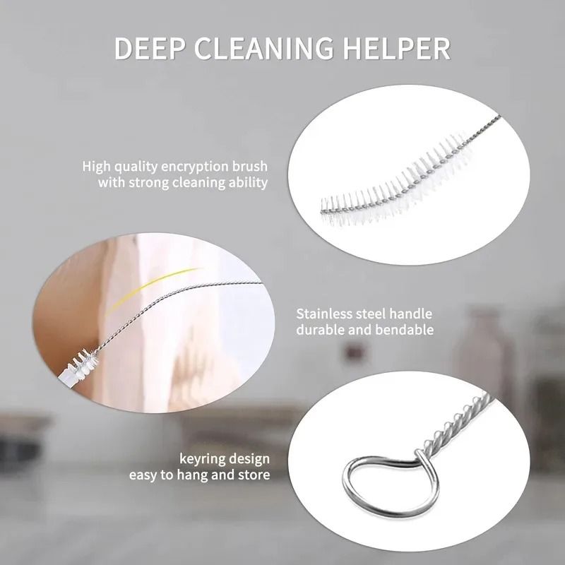 CleanFlow Nylon Bottle Cleaning Brush Set For Kitchen And Pipeline Use 3