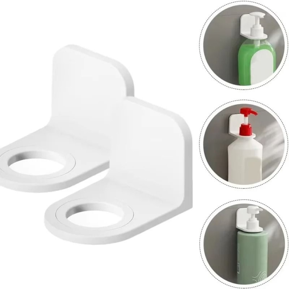 SpaceGrip Wall Mounted Adjustable Dispenser Bottle Holder 2