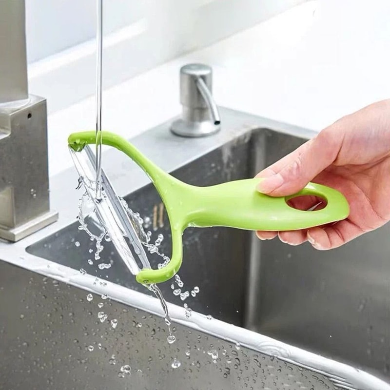 SliceMaster Stainless Steel Wide Mouth Vegetable Peeler And Cabbage Shredder 4