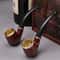 ClassicCraft Imitation Wood Resin Smoking Pipe With Copper Bowl 5