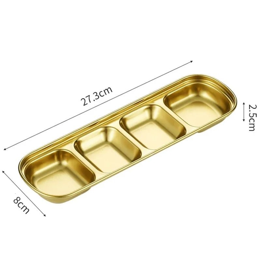 GoldenServe Stainless Steel Seasoning Dish And Dipping Bowl 7