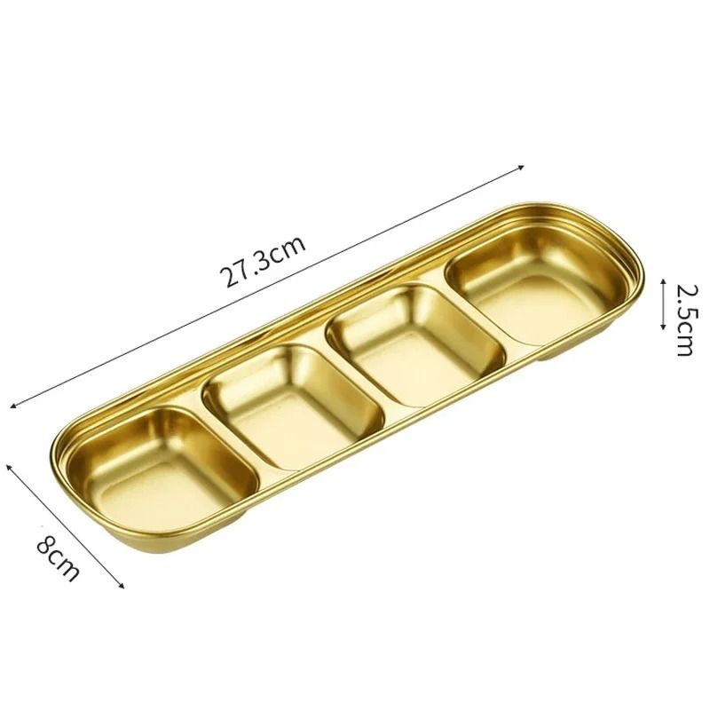 GoldenServe Stainless Steel Seasoning Dish And Dipping Bowl 7