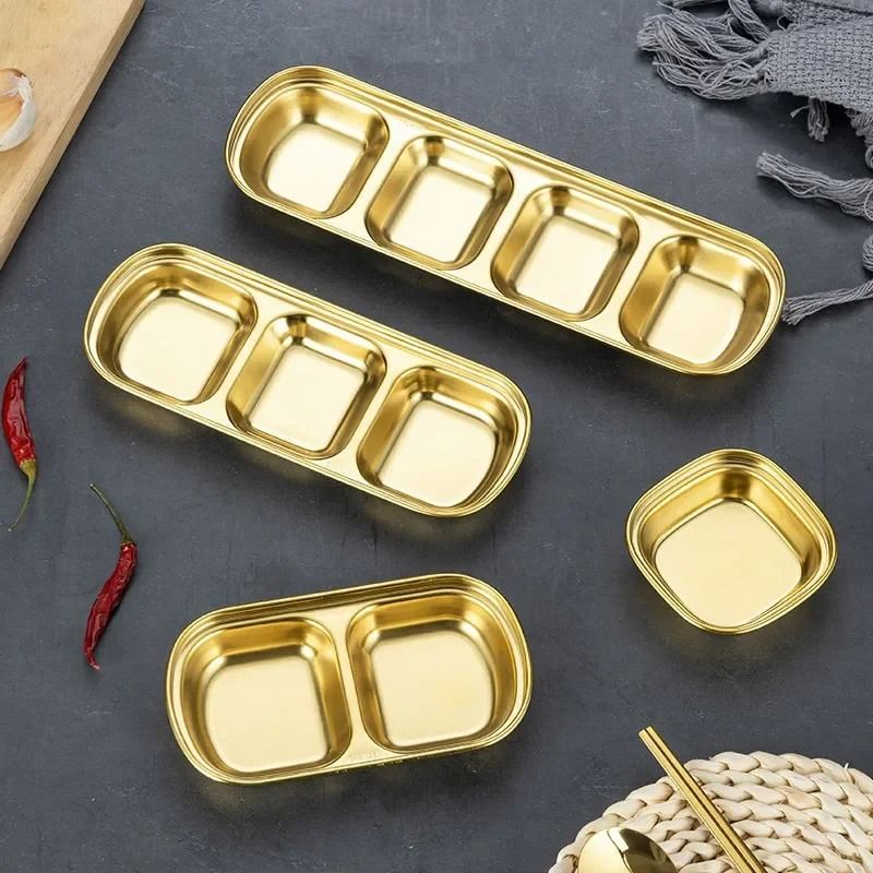 GoldenServe Stainless Steel Seasoning Dish And Dipping Bowl 13