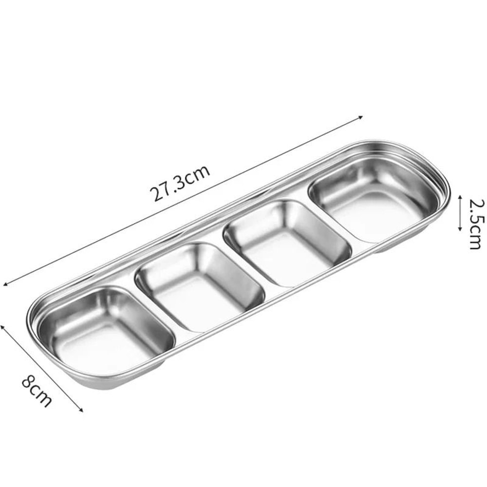 GoldenServe Stainless Steel Seasoning Dish And Dipping Bowl 8