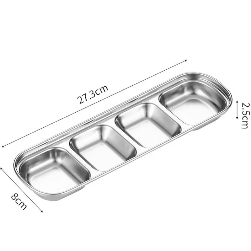 GoldenServe Stainless Steel Seasoning Dish And Dipping Bowl 8