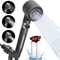 PowerSpa 3 Mode High Pressure Shower Head With Filter And Massage Brush 0