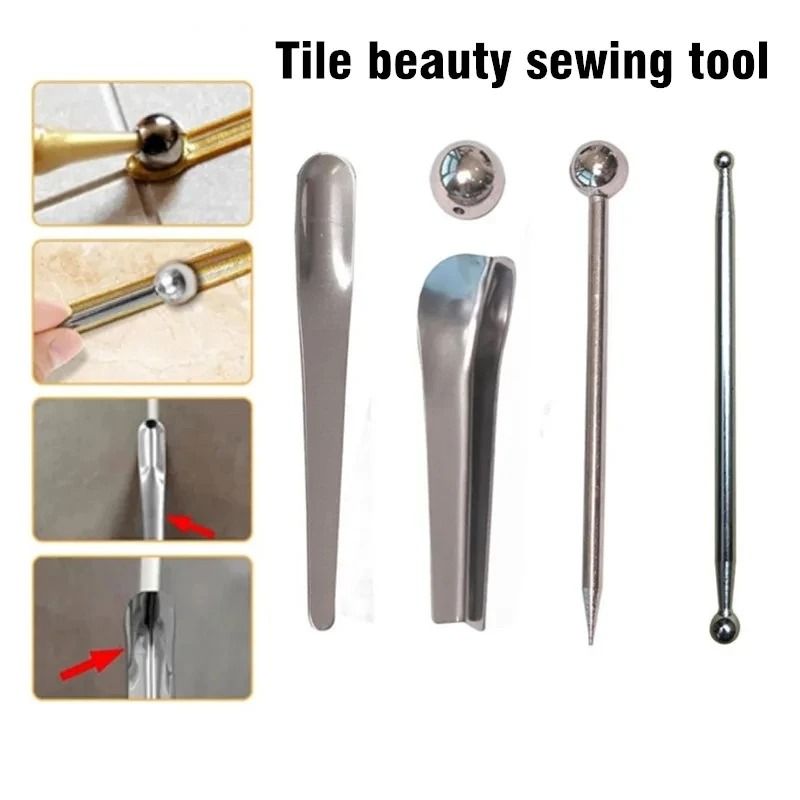 SealPro 5 Piece Caulking Nozzle Applicator And Grout Finishing Tool Kit 6