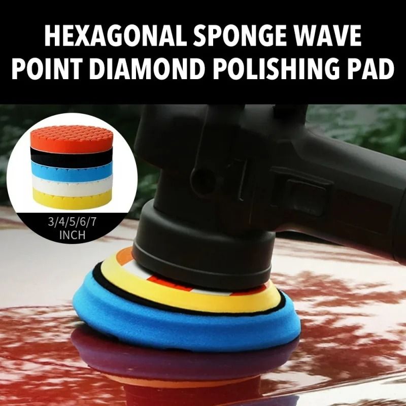 ShinePro 5 Piece Car Polishing Pad Kit For Drill And Polisher 11