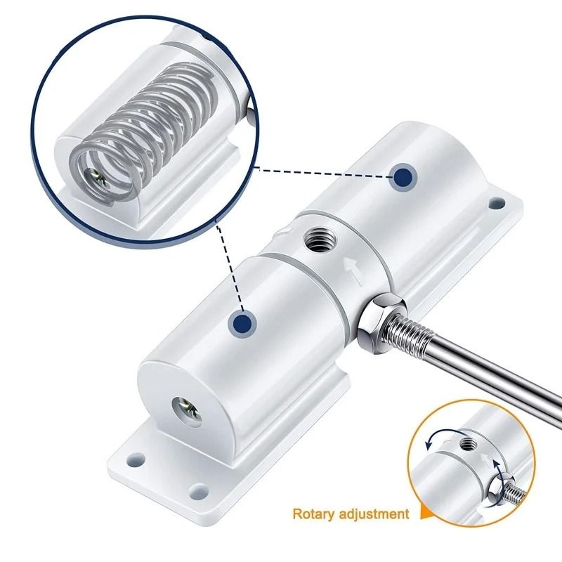 SecureClose 180 Degree Automatic Door Closer Adjustable Heavy Duty Spring 7