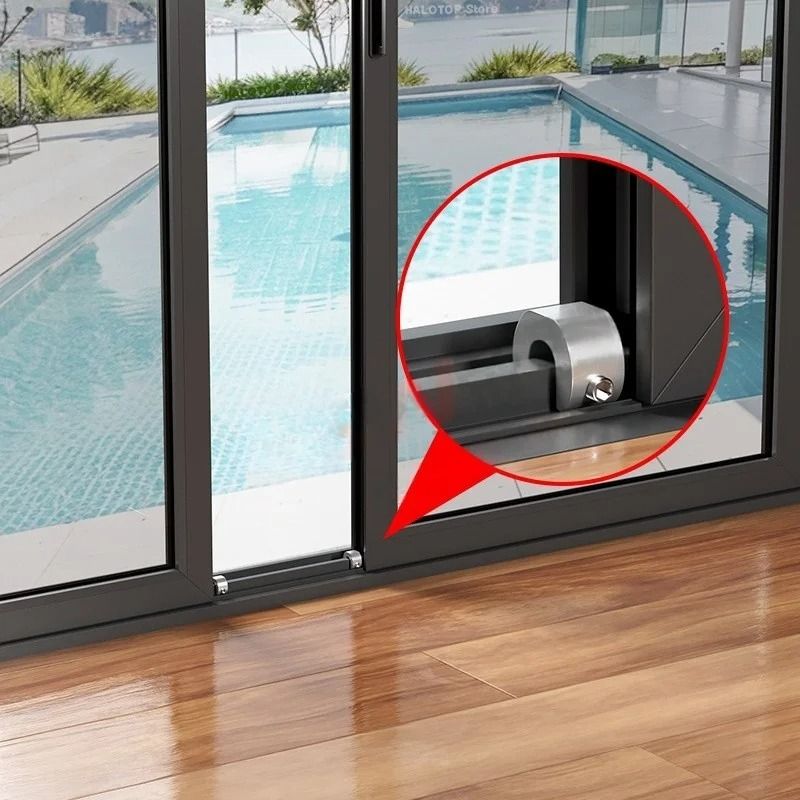 SafeSlide Aluminum Alloy Window Lock Stopper For Sliding Doors And Windows 14