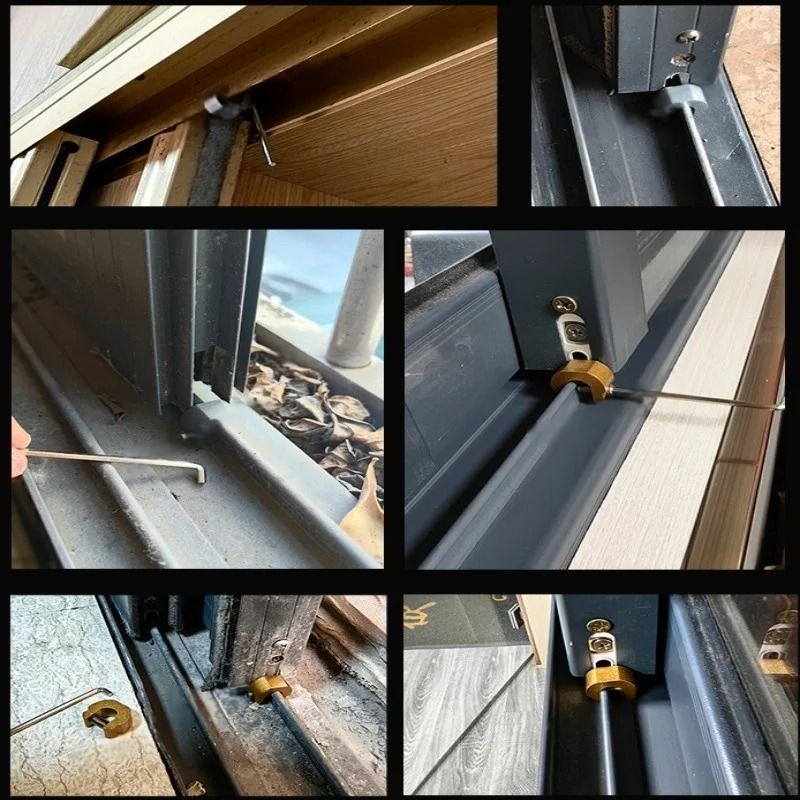 SafeSlide Aluminum Alloy Window Lock Stopper For Sliding Doors And Windows 15