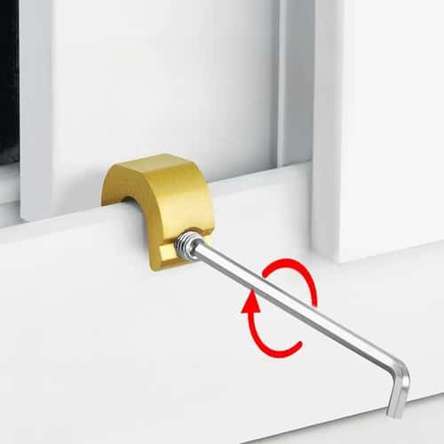 SafeSlide Aluminum Alloy Window Lock Stopper for Sliding Doors and Windows