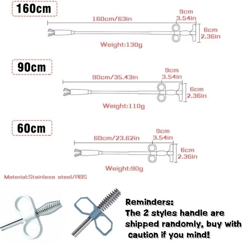 FlexClean Sewer Pipe Unblocker Snake Drain Cleaning Tool 10