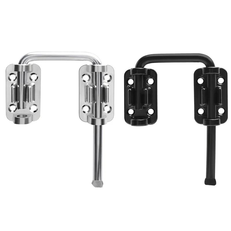 SecureFlex Zinc Alloy Door Latch Lock 90 And 180 Degree Sliding Loop Bolt 0