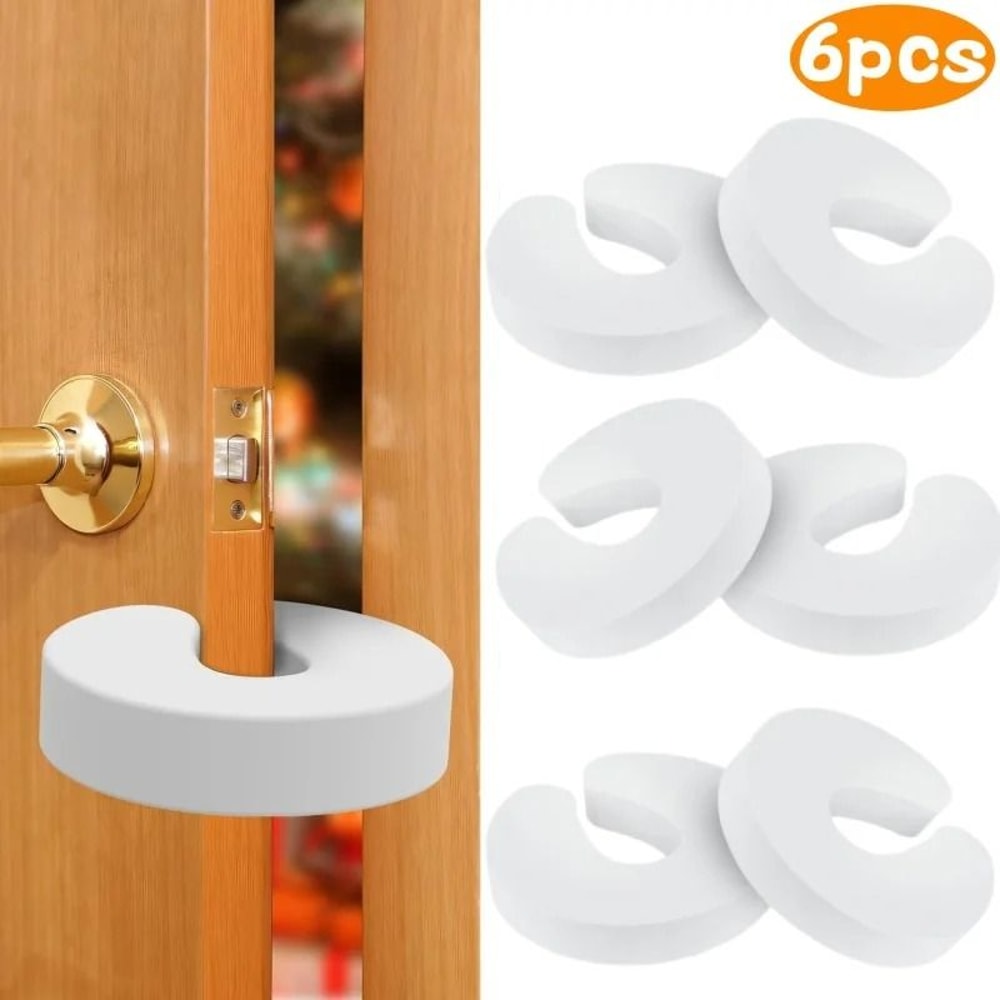 SafeGuard Baby Safety Door Stopper Finger Pinch Guard 6 Piece Set 6