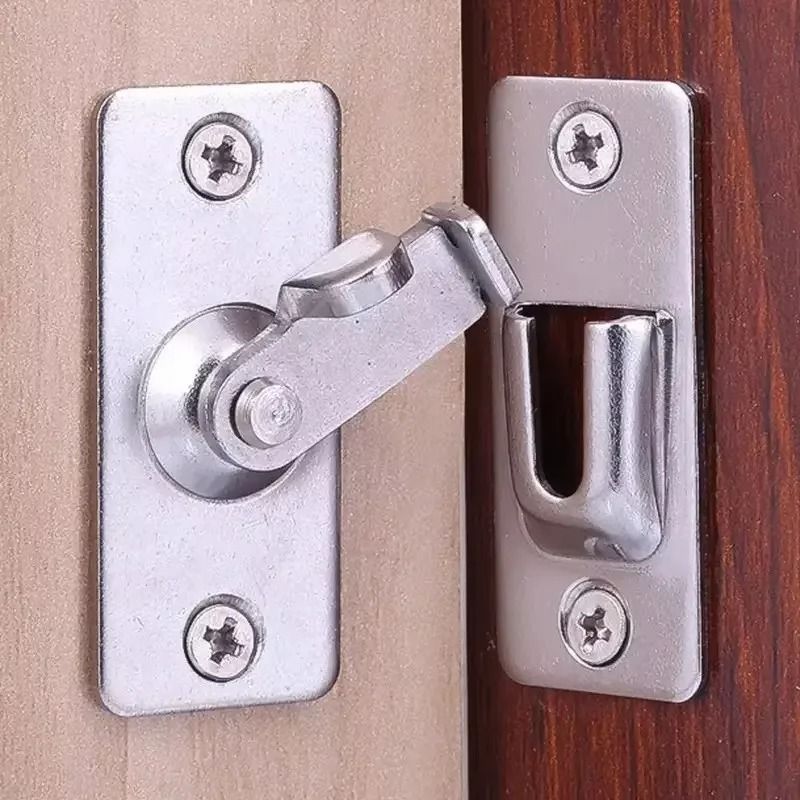 SecureAngle 90 Degree Door Lock Stainless Steel Gate Flip Latch 5
