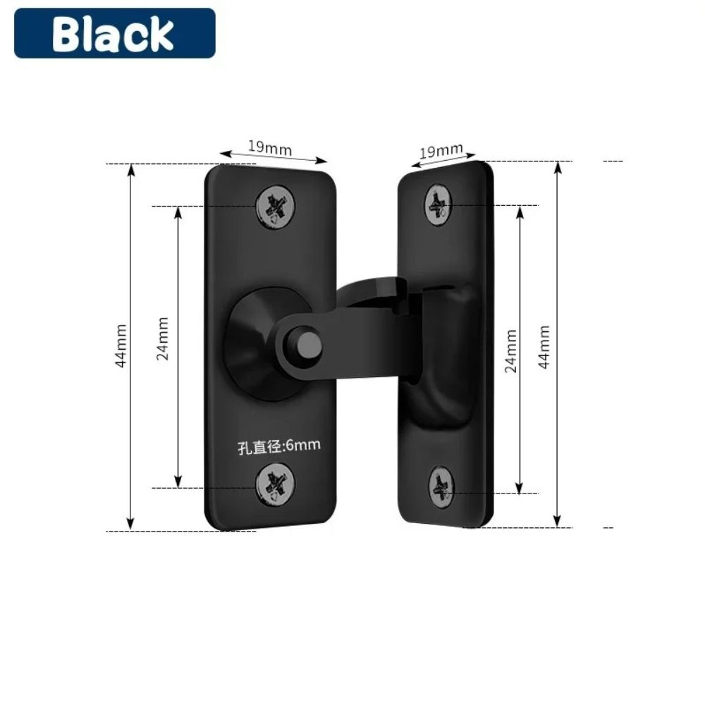 SecureAngle 90 Degree Door Lock Stainless Steel Gate Flip Latch 1