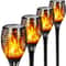 GlowFlame Solar Flame Torch Light LED Flickering Waterproof Garden Lamp 2