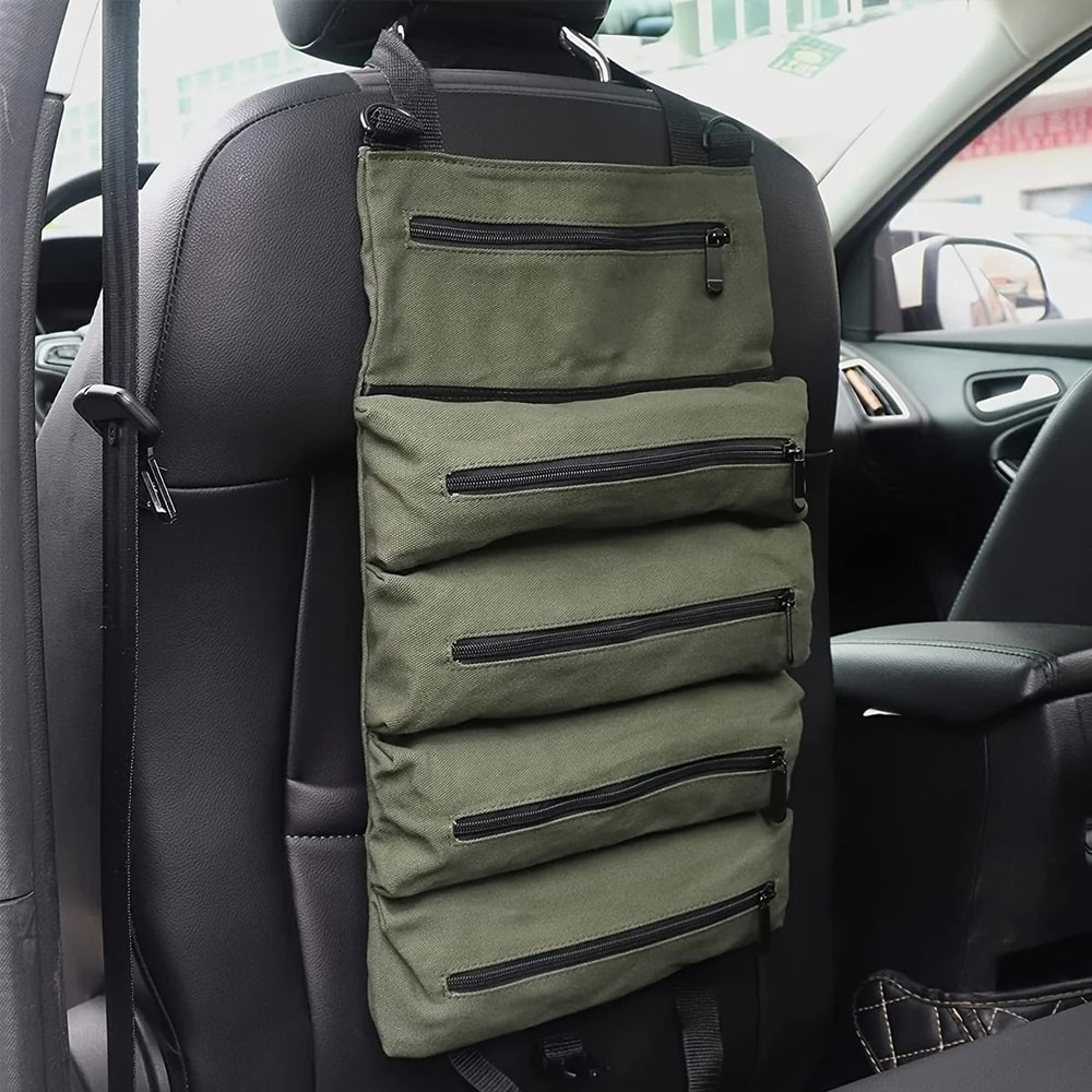 RuggedWrap Roll Up Tool Bag Canvas Wrench Organizer 5