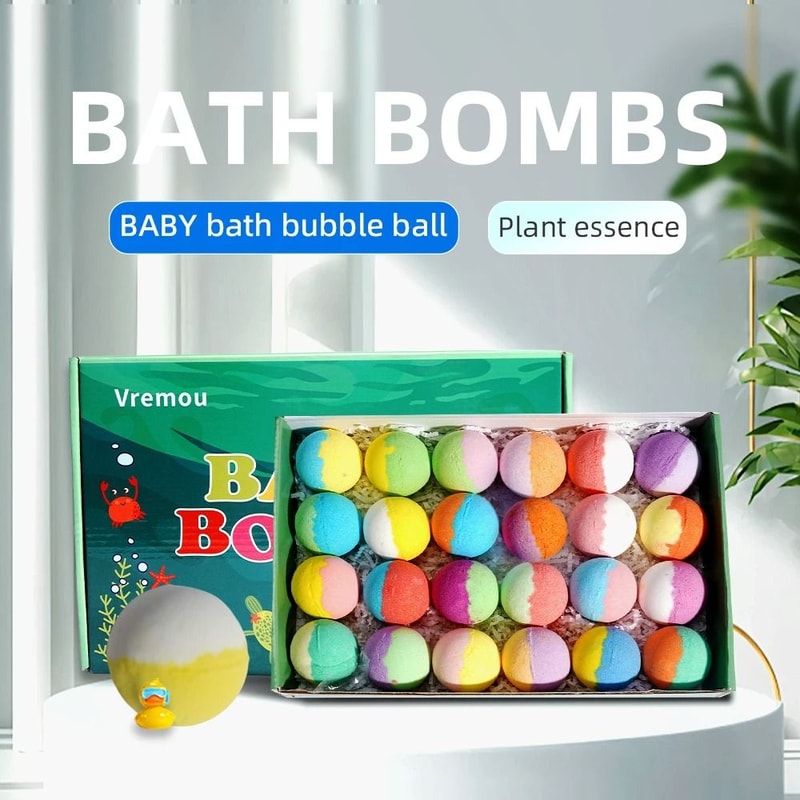 FizzFun Kids Bath Bombs With Surprise 24 Pack Gift Set 3