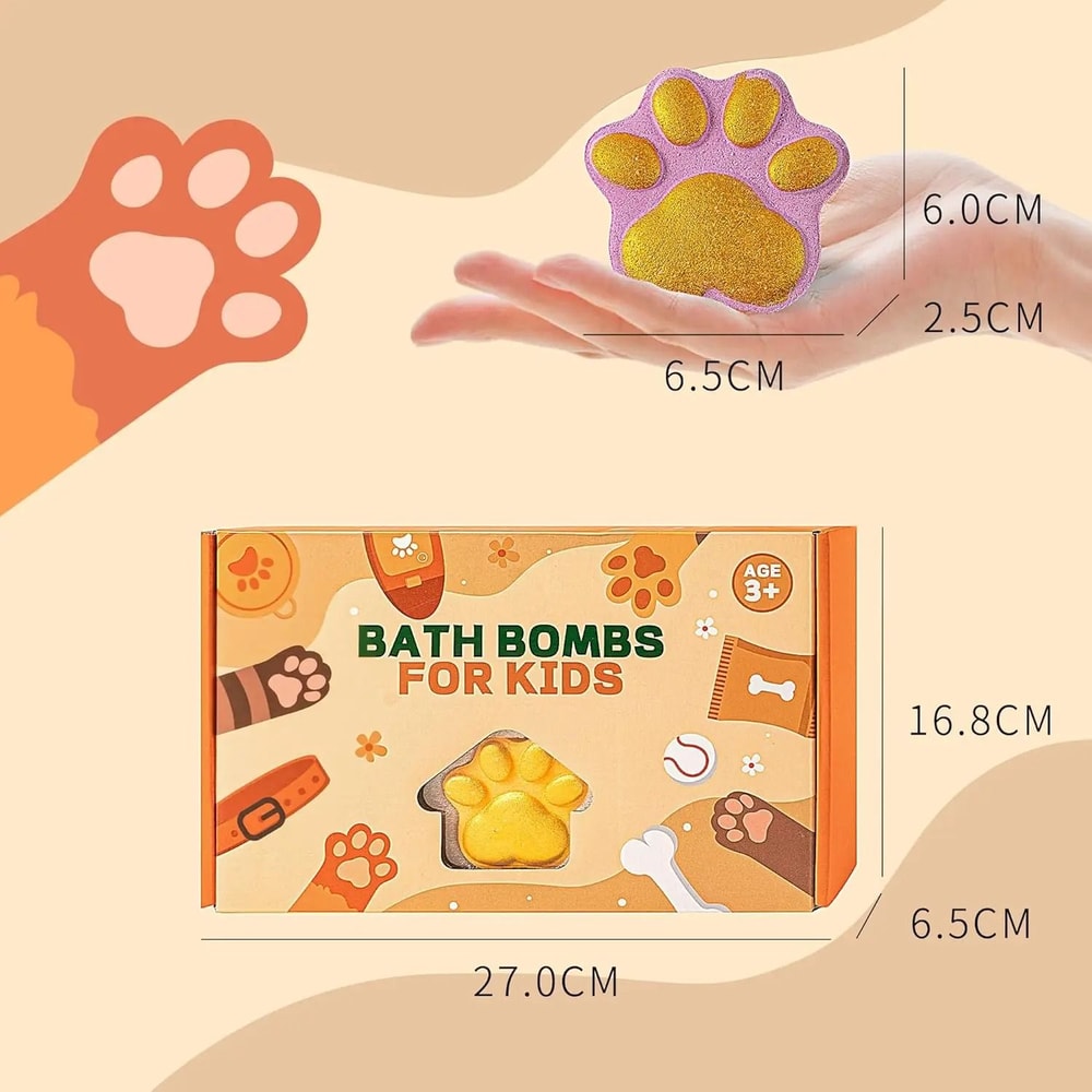 PawFizz Paw Bath Bombs For Kids 12 Pack Surprise Gift Set 2