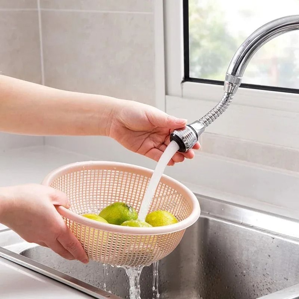 AquaFlex 360 Degree Rotating Faucet Aerator Anti Splash Extender 4