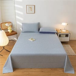 cozygrid soft grid bed sheet for bedroom and guestroom