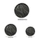 PureCircle Round Bathroom Vanity Tray Silicone Decorative Organizer 3