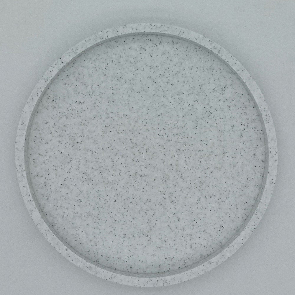 PureCircle Round Bathroom Vanity Tray Silicone Decorative Organizer 1