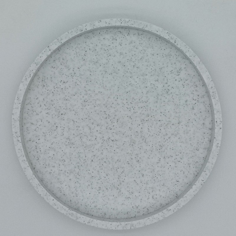 PureCircle Round Bathroom Vanity Tray Silicone Decorative Organizer 1