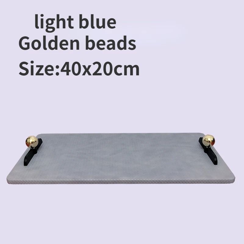 LuxeCraft Leather Decorative Tray Rectangular Coffee Table Organizer 1