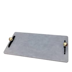 luxecraft leather decorative tray rectangular coffee table organizer