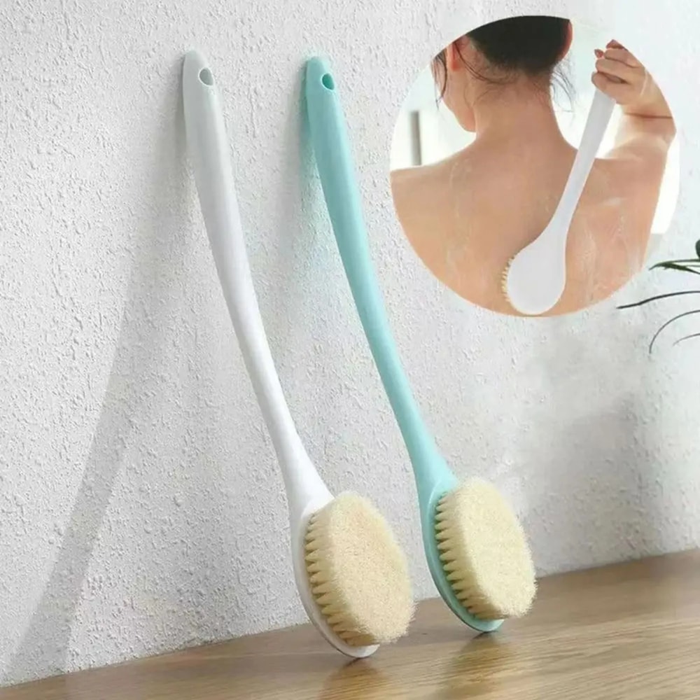 Long Handle Back Bath Brush Soft Bristle Shower Scrubber 9