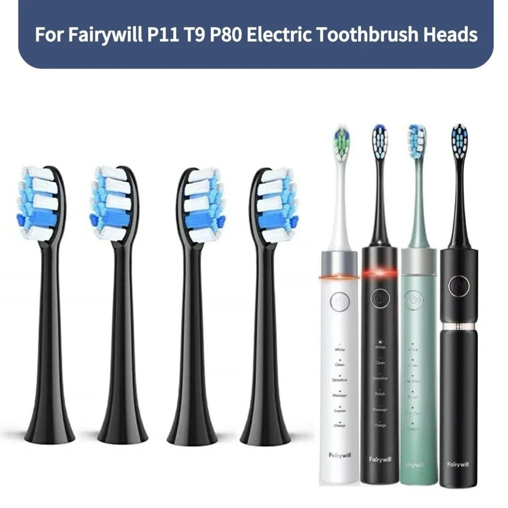 Fairywill P11 T9 P80 Replacement Toothbrush Heads 4 8 16 Pack 9