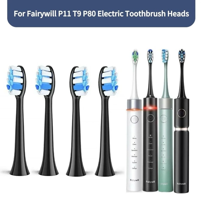 Fairywill P11 T9 P80 Replacement Toothbrush Heads 4 8 16 Pack 9