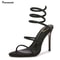 Crystal Rhinestone Gladiator High Heel Sandals For Women 0