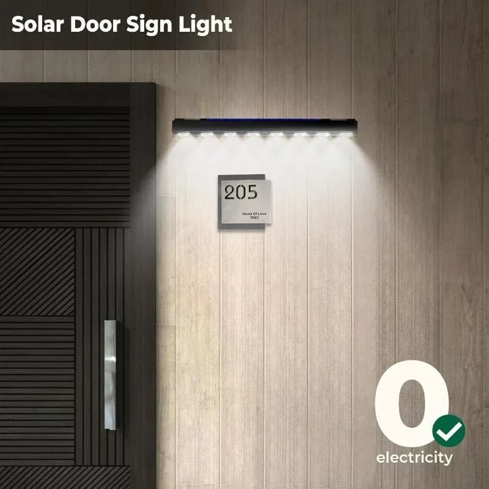 Outdoor Waterproof Solar Wall Light For Garden Balcony And Fence 6