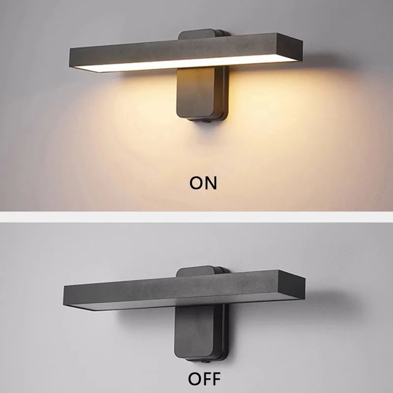 IP65 LED Outdoor Wall Lamp With Motion Sensor Rotatable Porch Light 14